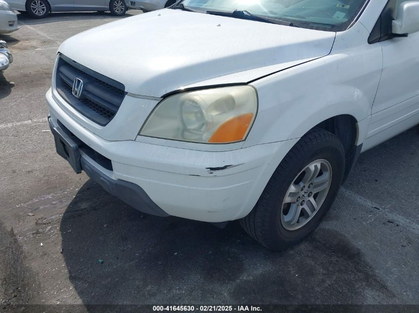 2005 Honda Pilot Ex VIN: 2HKYF18425H539101 Lot: 41645630