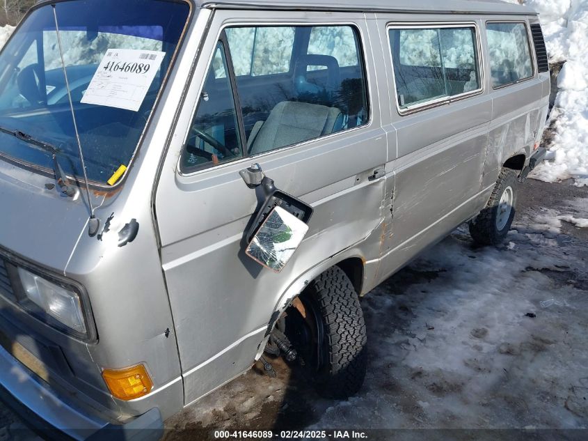 1986 Volkswagen Vanagon Bus VIN: WV2YB0251GG004597 Lot: 41646089