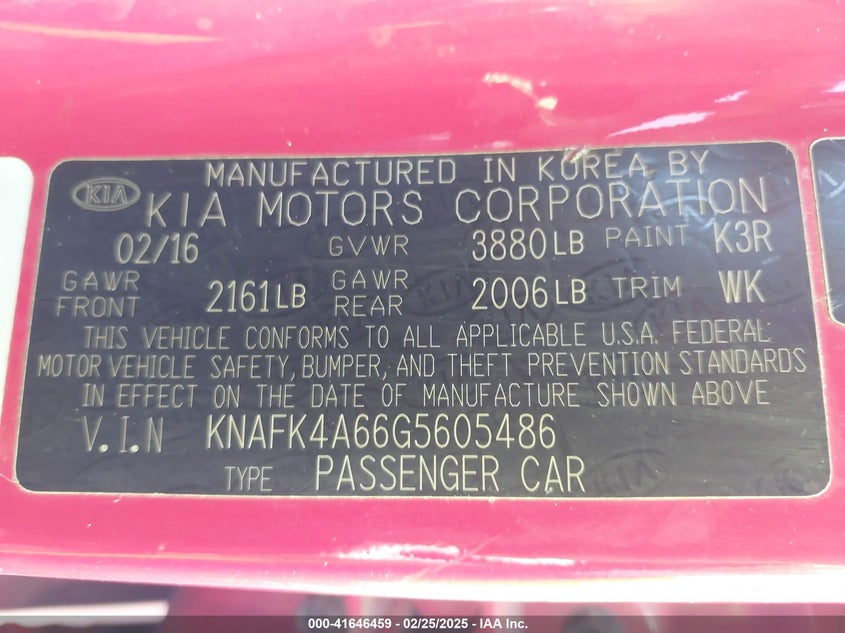 2016 KIA FORTE LX - KNAFK4A66G5605486