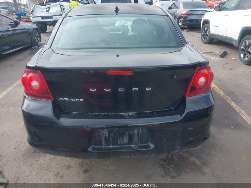 2013 DODGE AVENGER SE V6 - 1C3CDZAG6DN747696