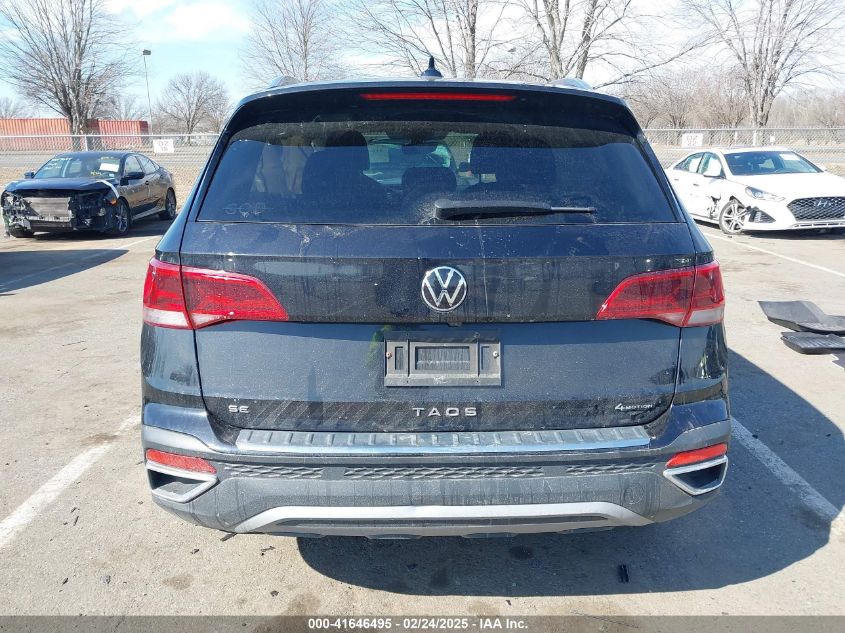 2022 Volkswagen Taos 1.5T Se VIN: 3VVPX7B21NM098558 Lot: 41646495