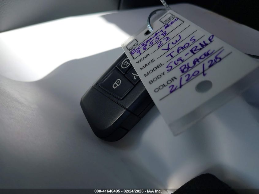 2022 Volkswagen Taos 1.5T Se VIN: 3VVPX7B21NM098558 Lot: 41646495