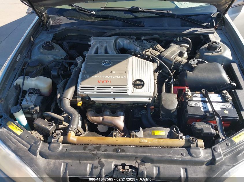 2000 Lexus Es300 VIN: JT8DF2866Y0268727 Lot: 41647565