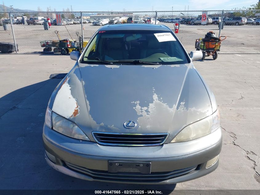 2000 Lexus Es300 VIN: JT8DF2866Y0268727 Lot: 41647565