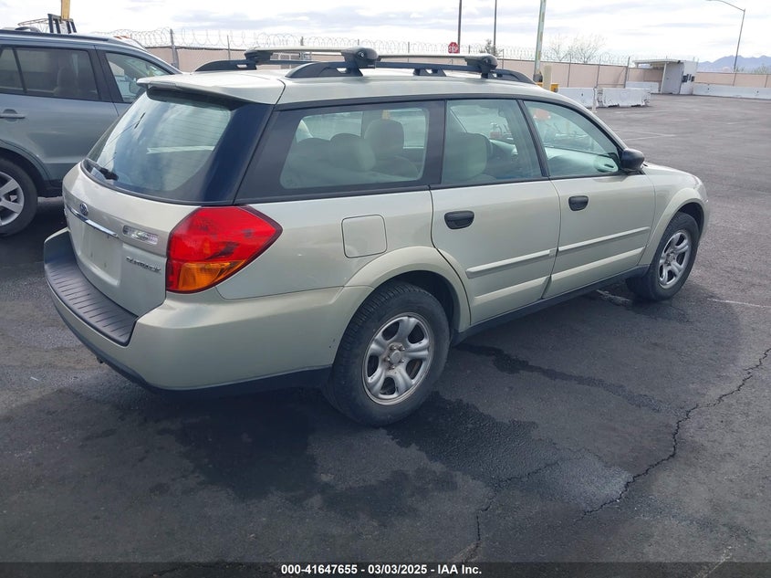 2007 SUBARU OUTBACK VIN: 4S4BP61C977302593