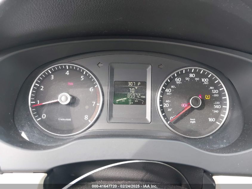 2013 Volkswagen Jetta 2.5L Se VIN: 3VWDP7AJXDM355304 Lot: 41647720