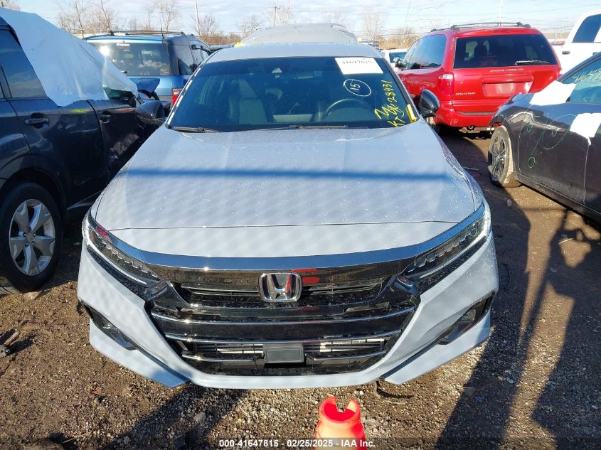 2022 Honda Accord Sport VIN: 1HGCV1F36NA051379 Lot: 41647815