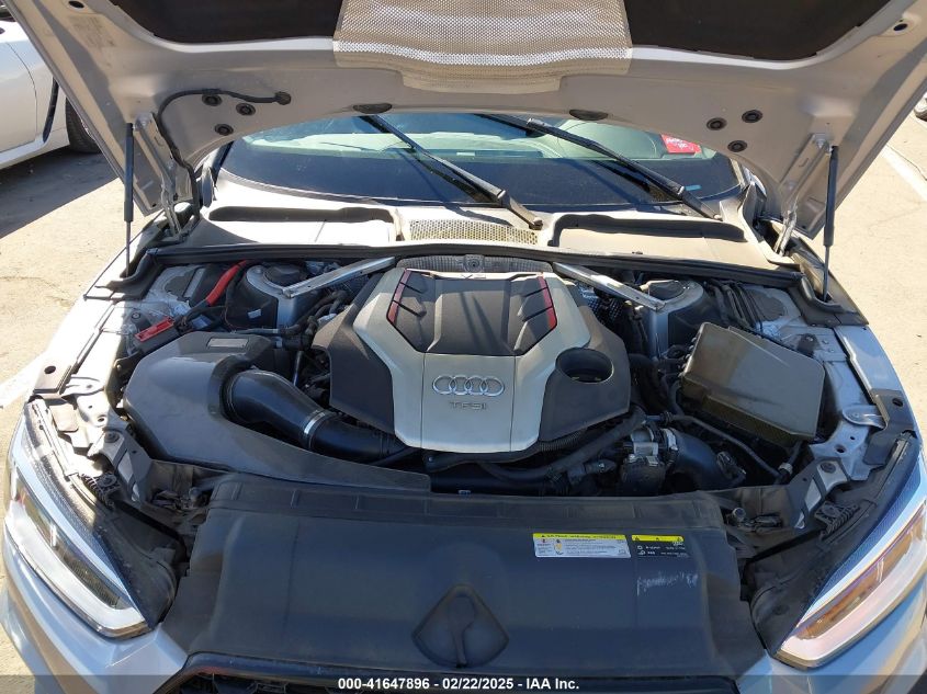 2018 Audi S5 3.0T Premium Plus VIN: WAUP4AF58JA027290 Lot: 41647896