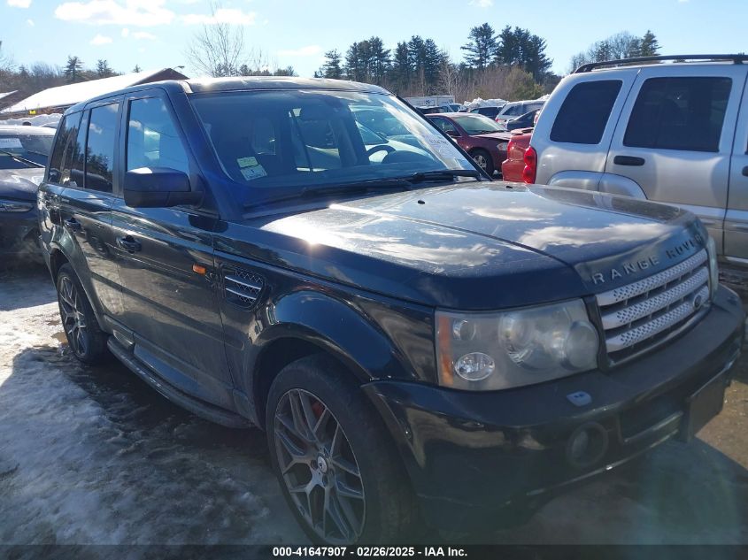 2008 Land Rover Range Rover Sport Supercharged VIN: SALSH23468A132500 Lot: 41647907