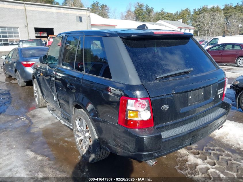 2008 Land Rover Range Rover Sport Supercharged VIN: SALSH23468A132500 Lot: 41647907