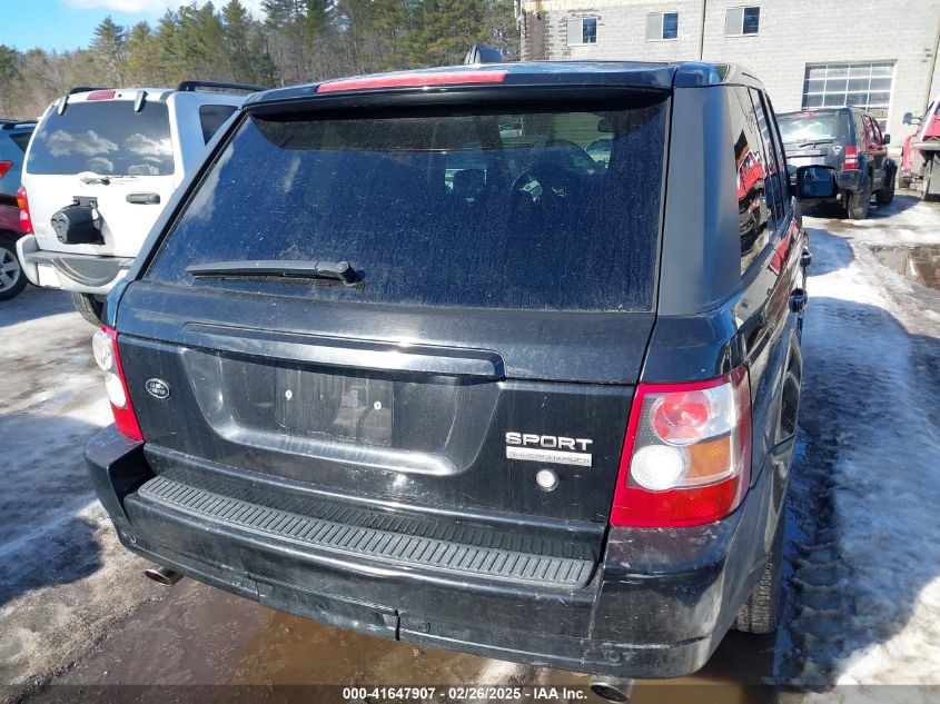 2008 Land Rover Range Rover Sport Supercharged VIN: SALSH23468A132500 Lot: 41647907