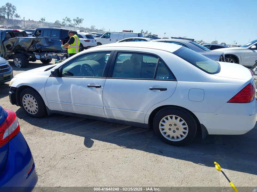 2007 HONDA ACCORD VIN: 1HGCM56197A141640