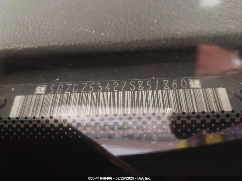 2007 Saturn Vue V6 VIN: 5GZCZ53427S851860 Lot: 41648406