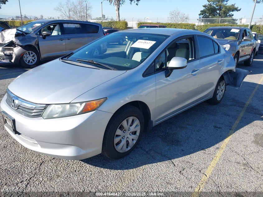 2012 HONDA CIVIC VIN: 19XFB2F51CE354009