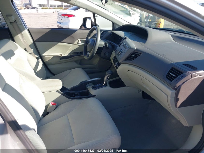 2012 HONDA CIVIC VIN: 19XFB2F51CE354009