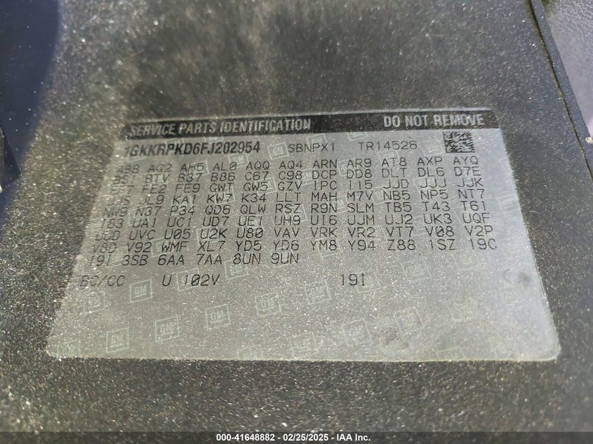 2015 GMC ACADIA SLE-2 - 1GKKRPKD6FJ202954