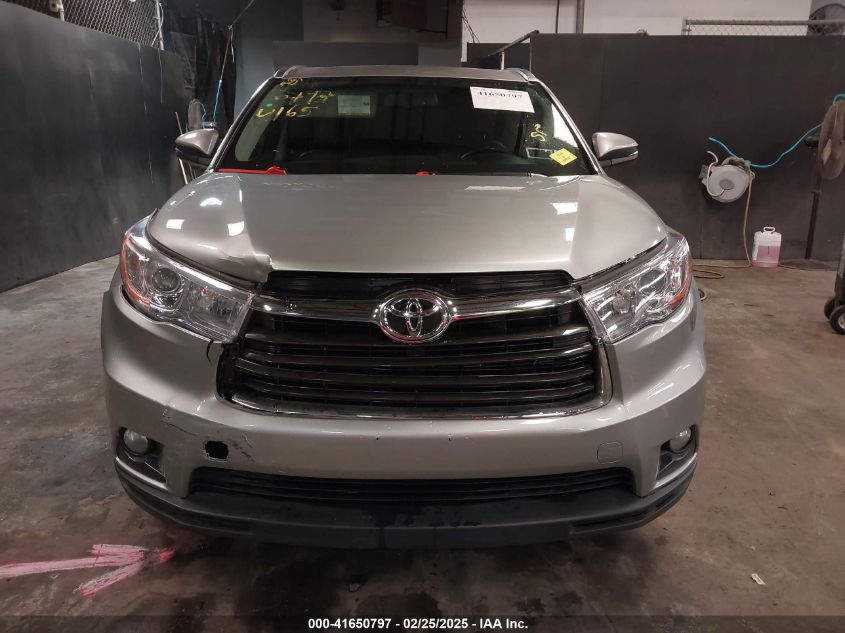 2015 Toyota Highlander Xle/Xle V6 VIN: 5TDJKRFH1FS122310 Lot: 41650797