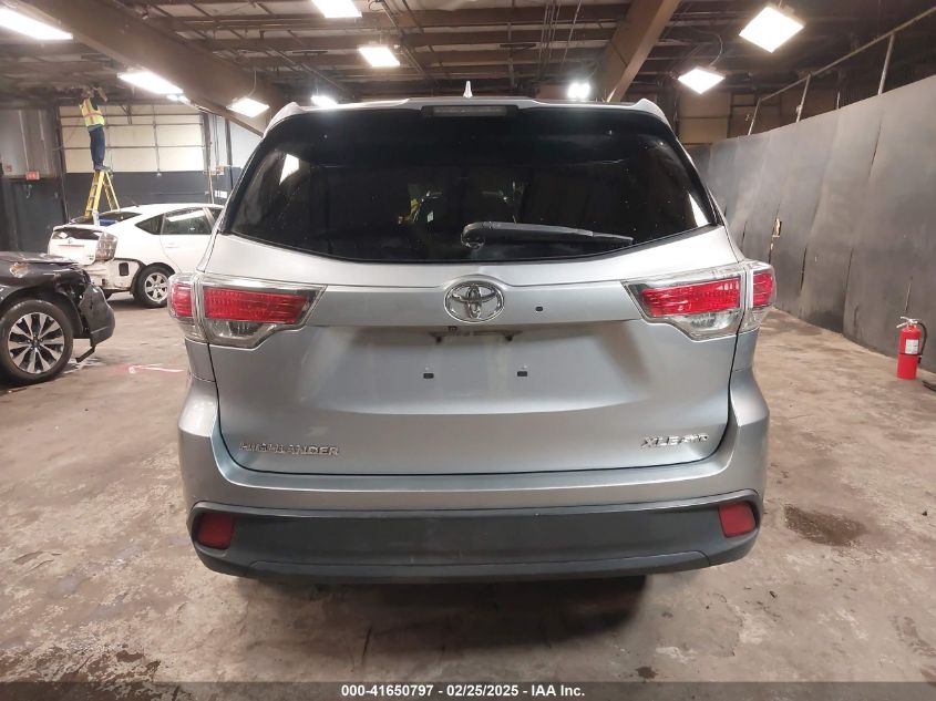 2015 Toyota Highlander Xle/Xle V6 VIN: 5TDJKRFH1FS122310 Lot: 41650797