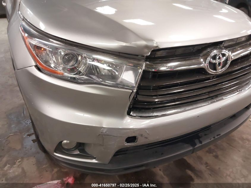 2015 Toyota Highlander Xle/Xle V6 VIN: 5TDJKRFH1FS122310 Lot: 41650797