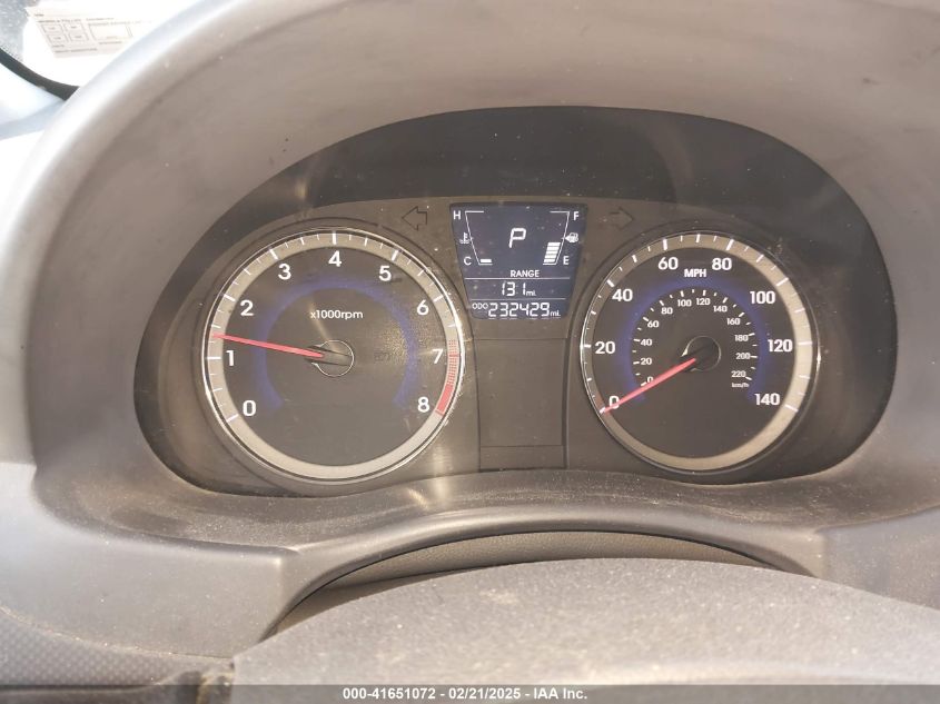 2013 Hyundai Accent Gs VIN: KMHCT5AE3DU087754 Lot: 41651072