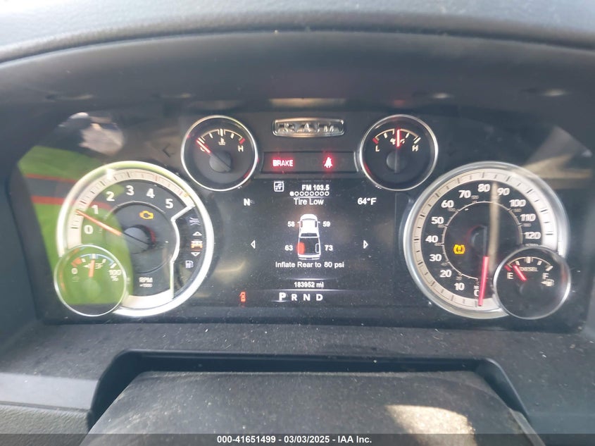 2017 RAM 2500 LARAMIE  4X4 6'4 BOX - 3C6UR5FLXHG554442