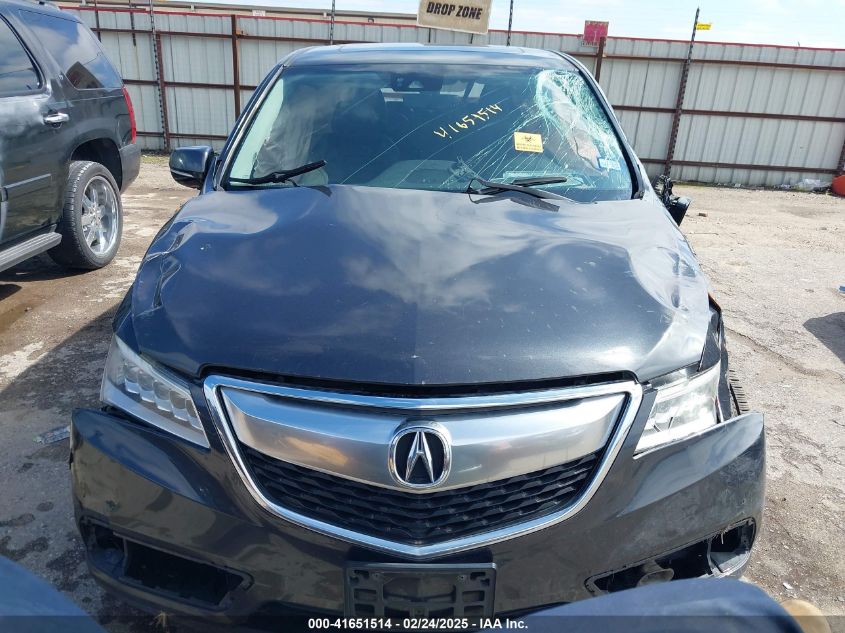 2016 Acura Mdx VIN: 5FRYD3H40GB006455 Lot: 41651514