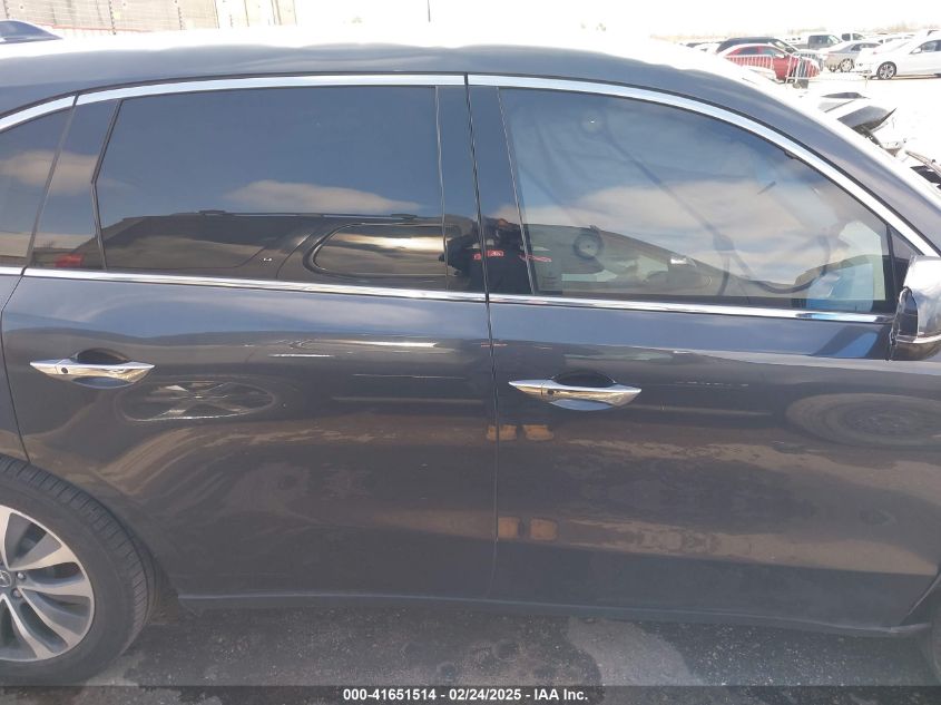 2016 Acura Mdx VIN: 5FRYD3H40GB006455 Lot: 41651514