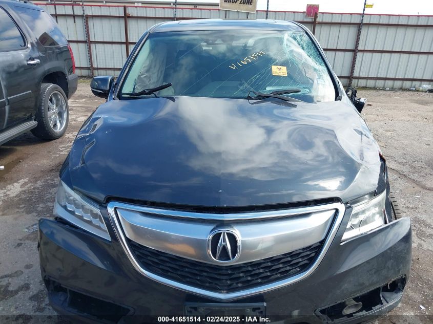 2016 Acura Mdx VIN: 5FRYD3H40GB006455 Lot: 41651514