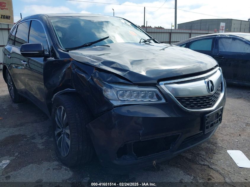 2016 Acura Mdx VIN: 5FRYD3H40GB006455 Lot: 41651514