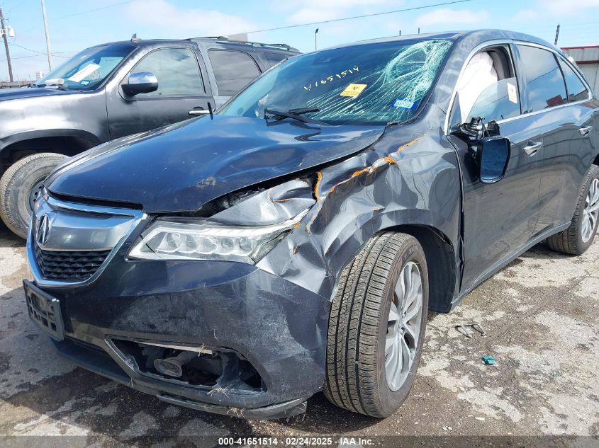2016 Acura Mdx VIN: 5FRYD3H40GB006455 Lot: 41651514