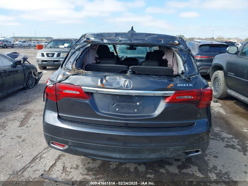 2016 Acura Mdx VIN: 5FRYD3H40GB006455 Lot: 41651514