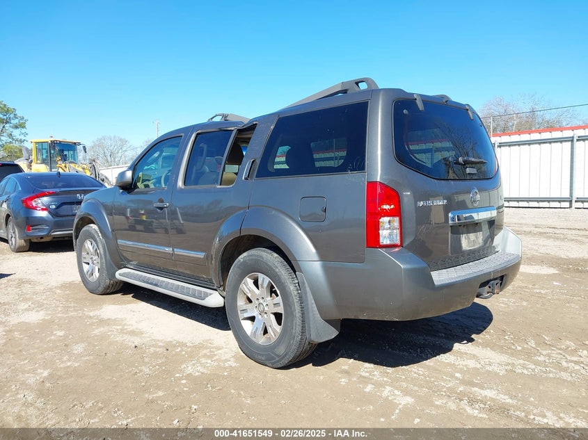 2008 NISSAN PATHFINDER VIN: 5N1AR18U08C664764