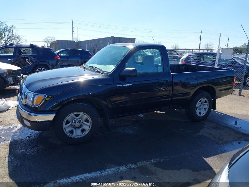 2002 Toyota Tacoma VIN: 5TENL42NX2Z124244 Lot: 41651679