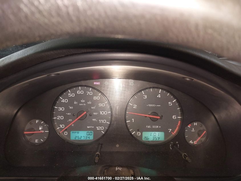 2002 Subaru Outback VIN: 4S3BH665326626066 Lot: 41651700