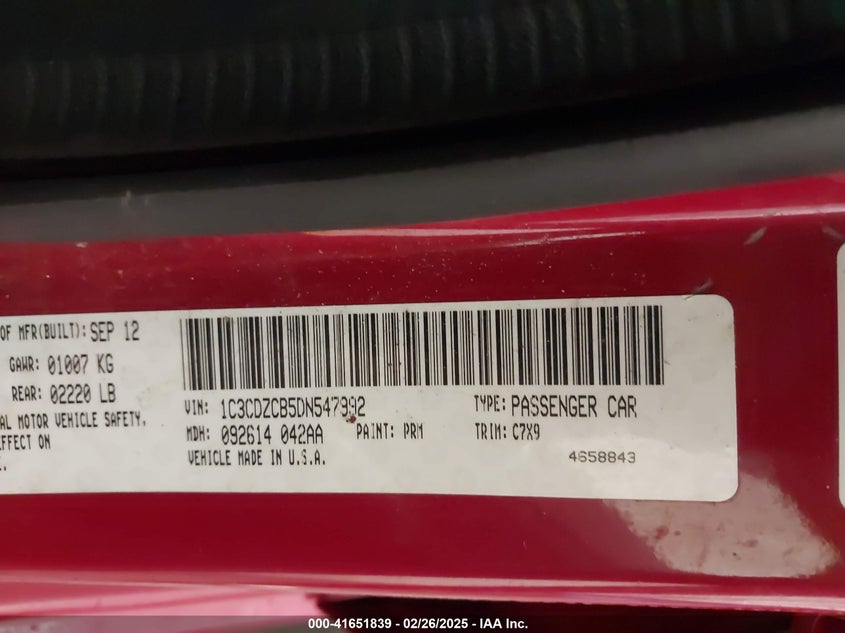 2013 DODGE AVENGER SXT - 1C3CDZCB5DN547992