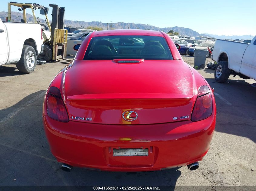 2003 Lexus Sc 430 VIN: JTHFN48Y430048651 Lot: 41652361