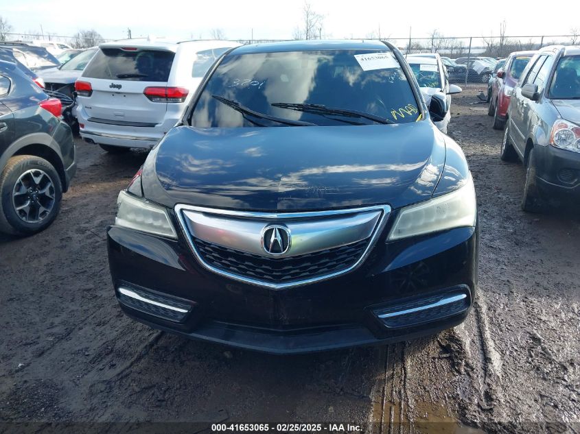 2014 Acura Mdx VIN: 5FRYD3H21EB004595 Lot: 41653065