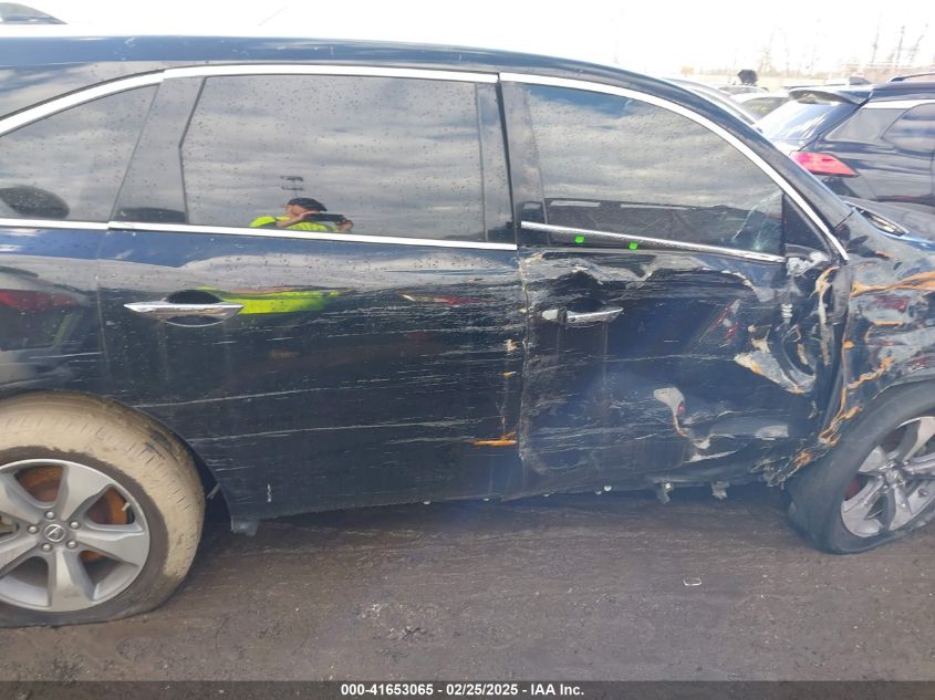 2014 Acura Mdx VIN: 5FRYD3H21EB004595 Lot: 41653065