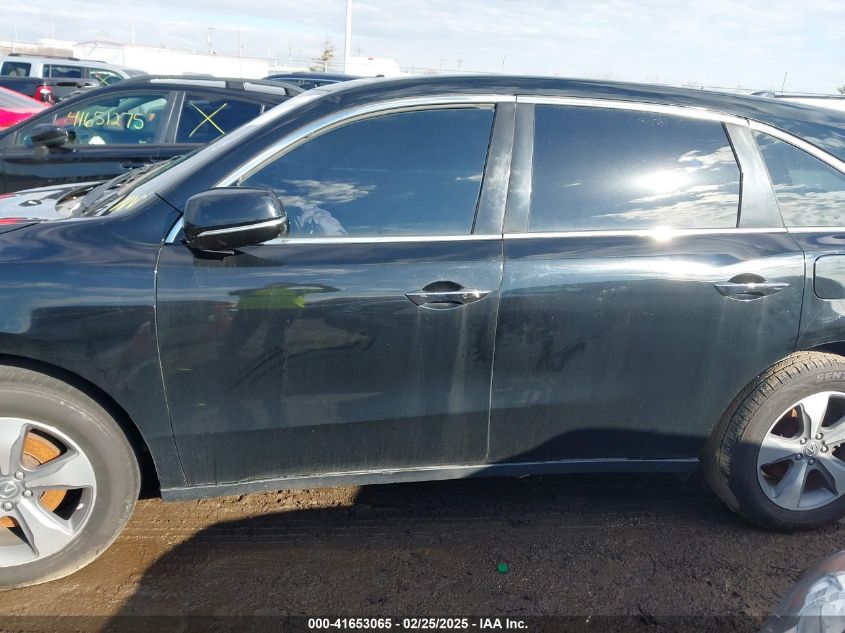 2014 Acura Mdx VIN: 5FRYD3H21EB004595 Lot: 41653065