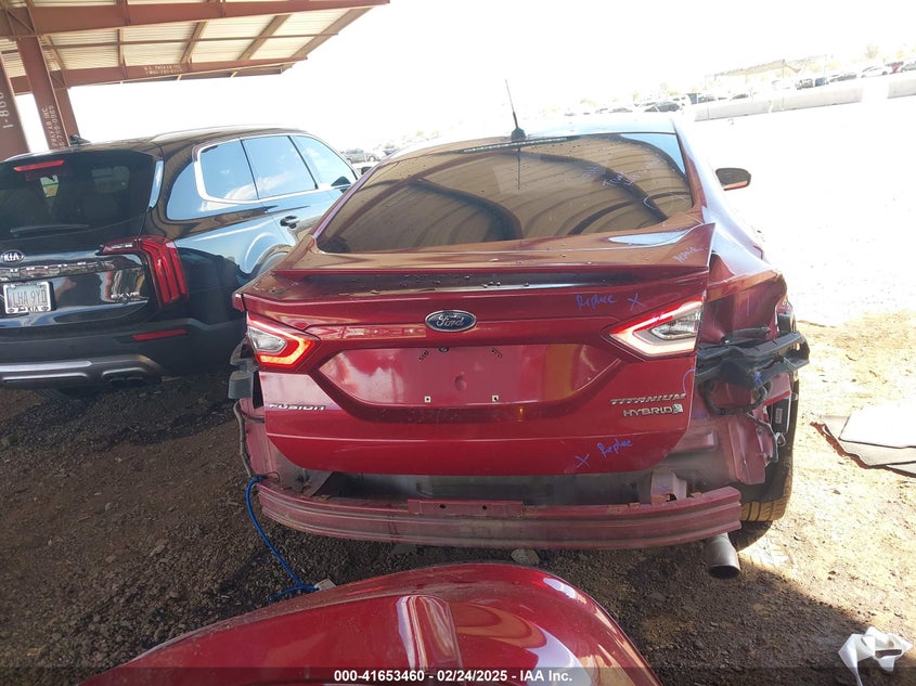 2014 FORD FUSION HYBRID VIN: 3FA6P0RU7ER128390