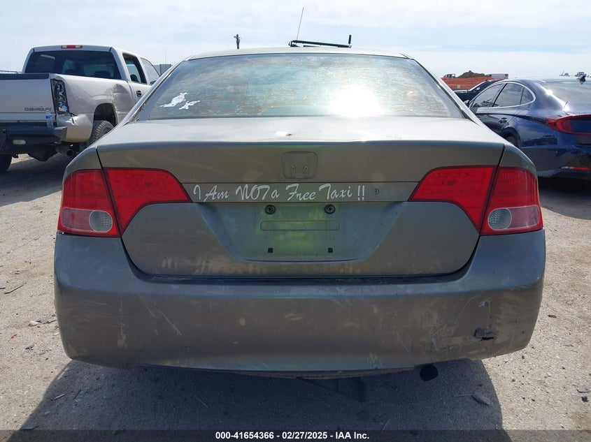 2006 HONDA CIVIC VIN: 1HGFA16566L135606