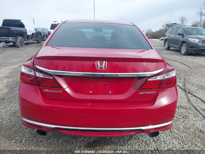 2016 Honda Accord Sport VIN: 1HGCR2F53GA099212 Lot: 41654442