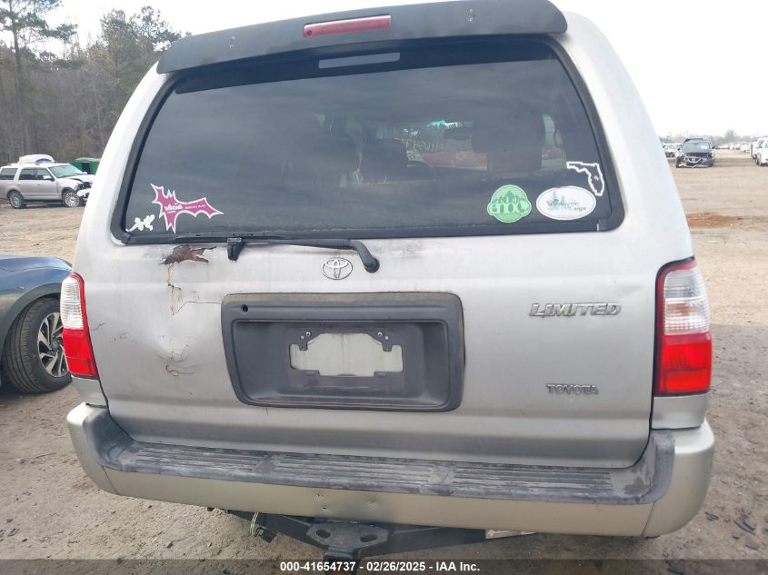 2001 Toyota 4Runner Limited V6 VIN: JT3GN87R610198804 Lot: 41654737