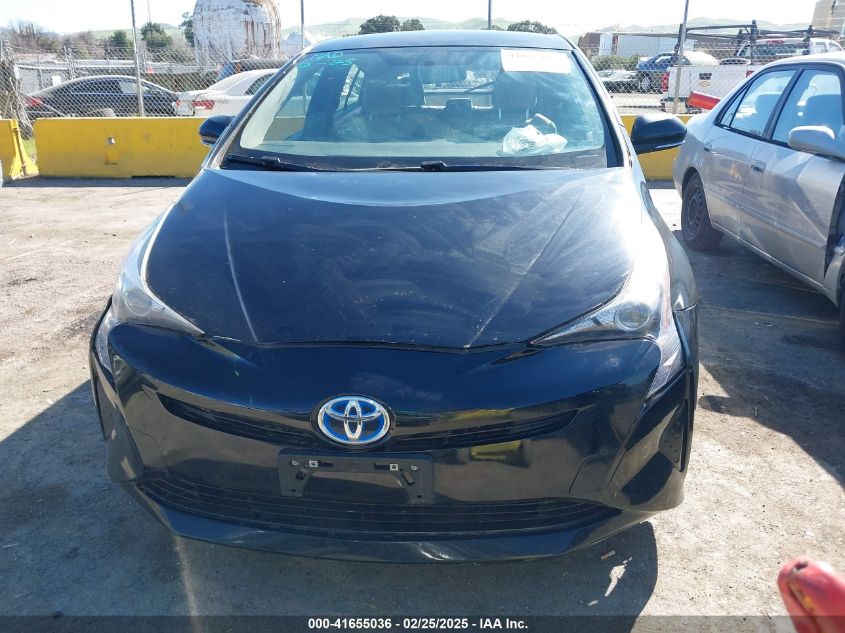 2016 Toyota Prius Two VIN: JTDKBRFU6G3011501 Lot: 41655036