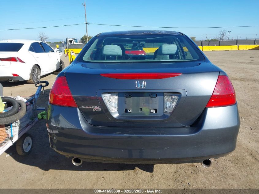 2007 Honda Accord 3.0 Se VIN: 1HGCM66437A075425 Lot: 41655530