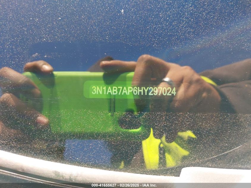 2017 Nissan Sentra Sv VIN: 3N1AB7AP6HY297024 Lot: 41655627