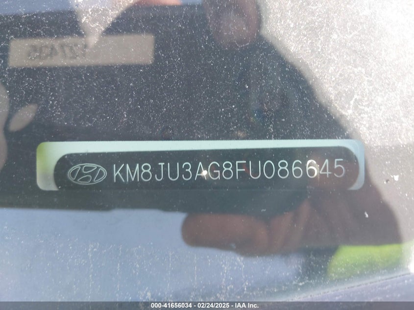 2015 HYUNDAI TUCSON VIN: KM8JU3AG8FU086645