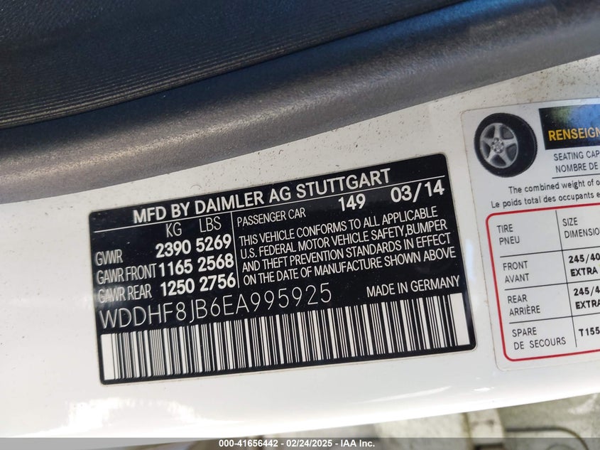 2014 MERCEDES-BENZ E 350 4MATIC - WDDHF8JB6EA995925