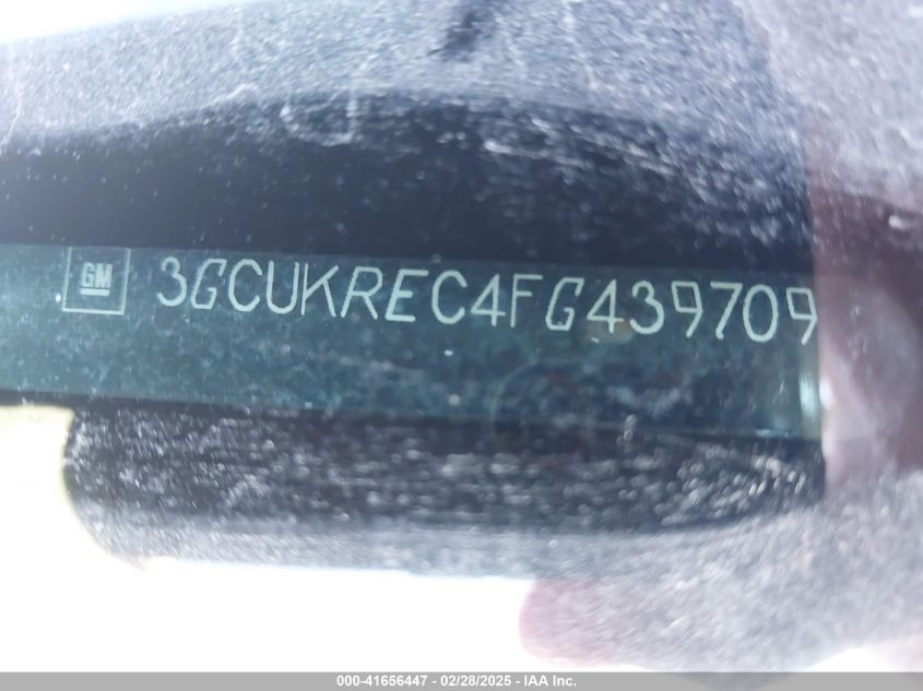 2015 Chevrolet Silverado 1500 1Lt/2Lt VIN: 3GCUKREC4FG439709 Lot: 41656447