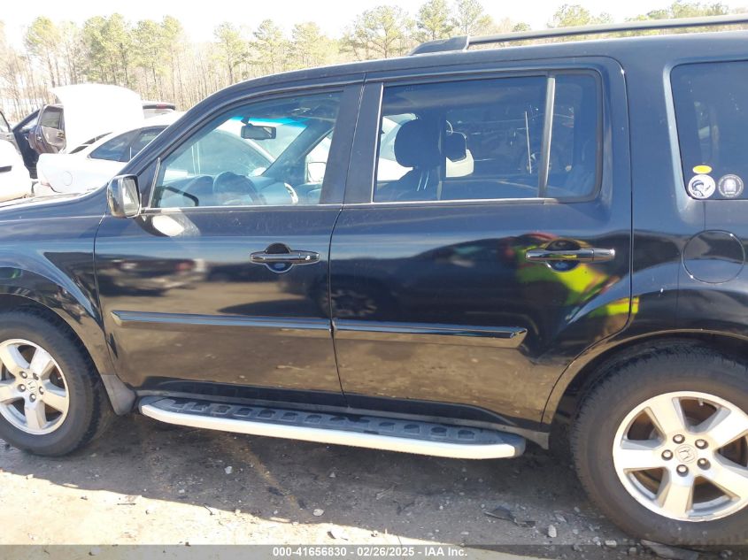 2011 Honda Pilot Ex-L VIN: 5FNYF4H56BB050866 Lot: 41656830